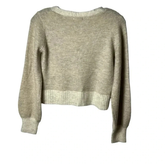 YES/Lola cardigan,woman XS. ALPACA blend,neutral ,cropped,career ,Lagenlook - Picture 15 of 16